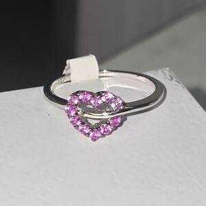 Dazzling Pink Heart Ring